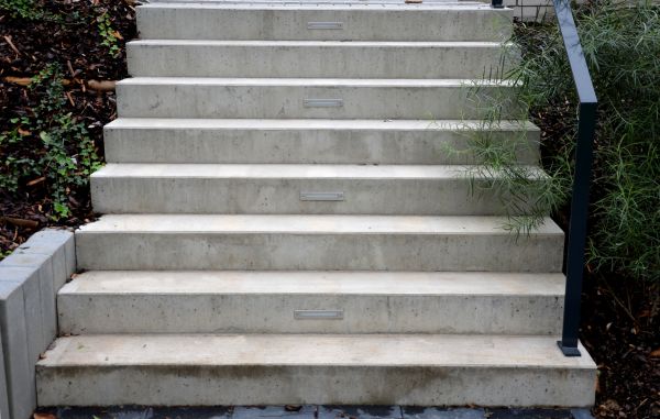 Poured Step Installation in Claremore