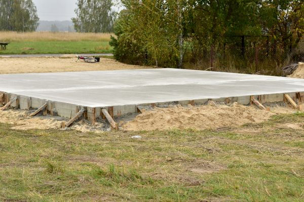 Garage Foundation Building in Claremore